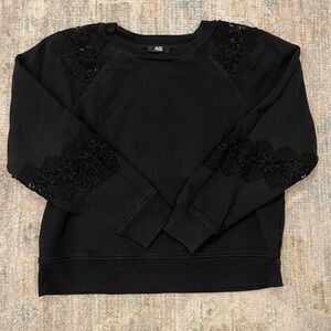 Paige lace cotton sweatshirt, size medium
